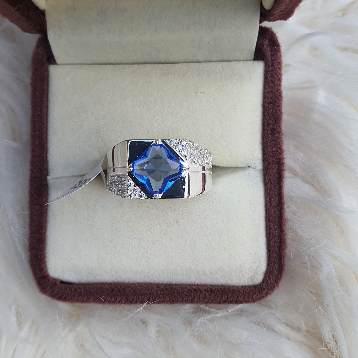 925 Silver Blue Ring