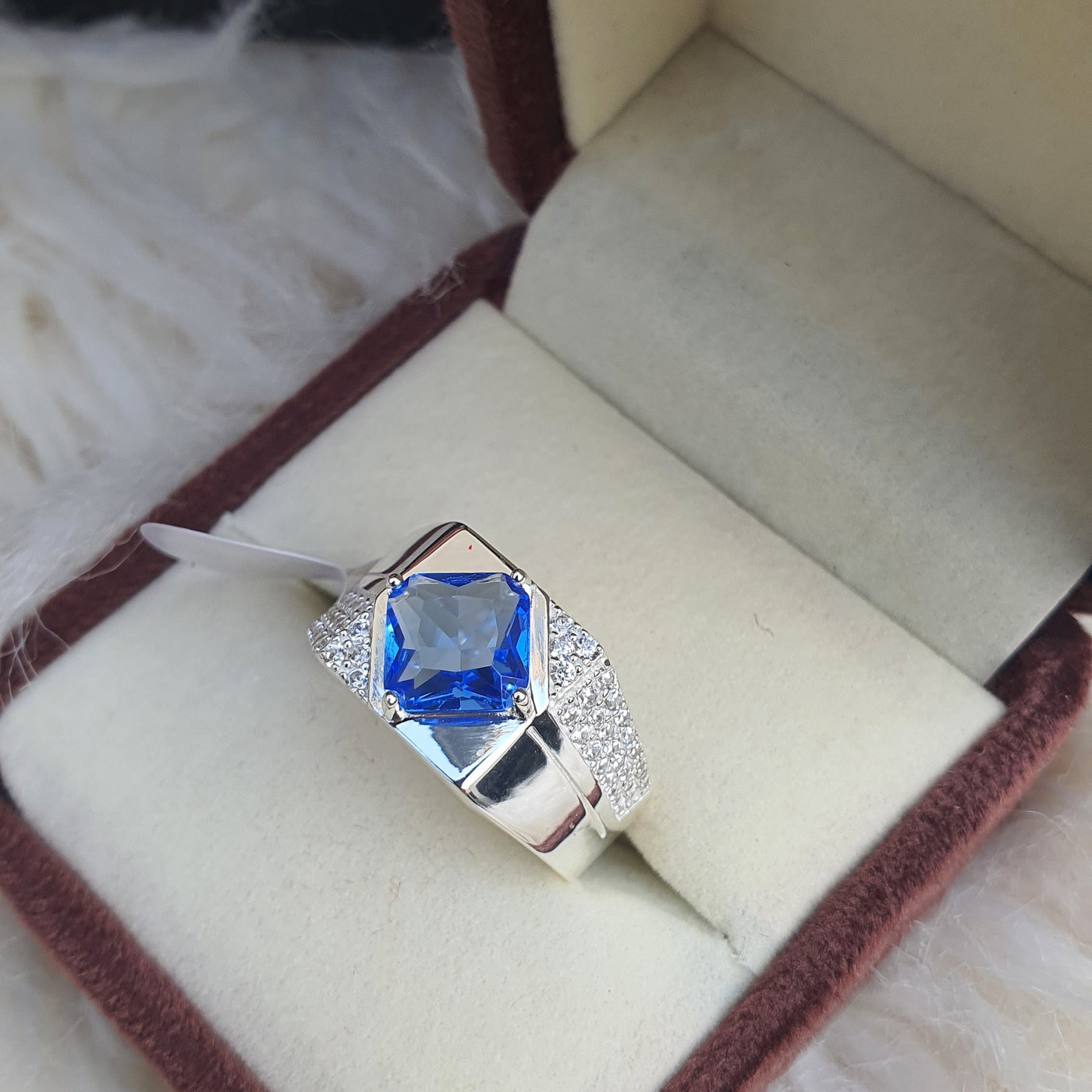 925 Silver Blue Ring