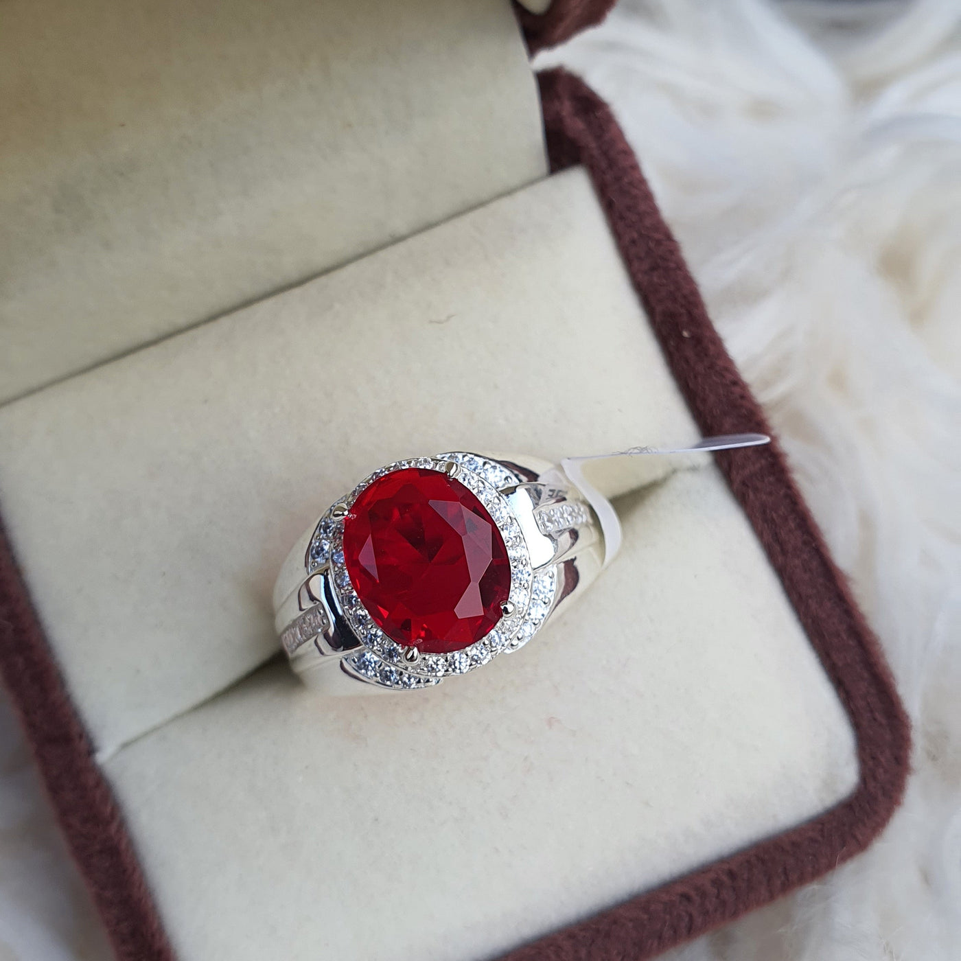 Regal Ruby Silver Ring