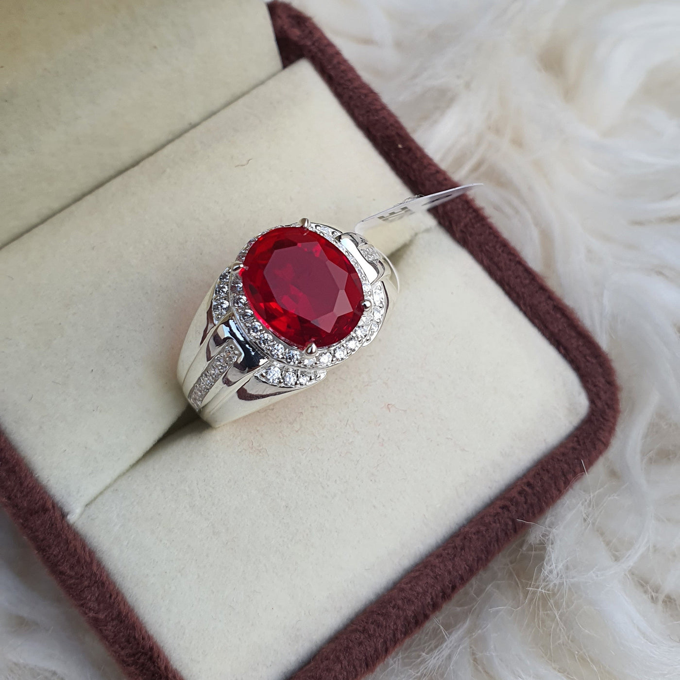 Regal Ruby Silver Ring