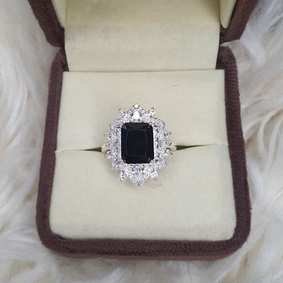 Black Gemstone Ring