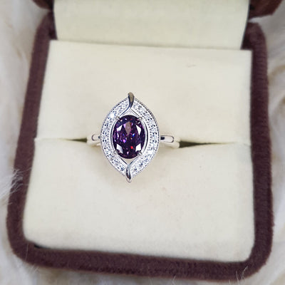 Amethyst Gaze Ring.