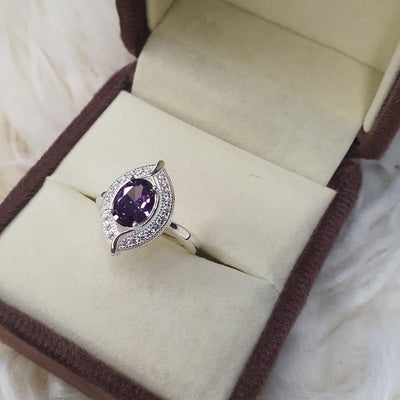 Amethyst Gaze Ring.