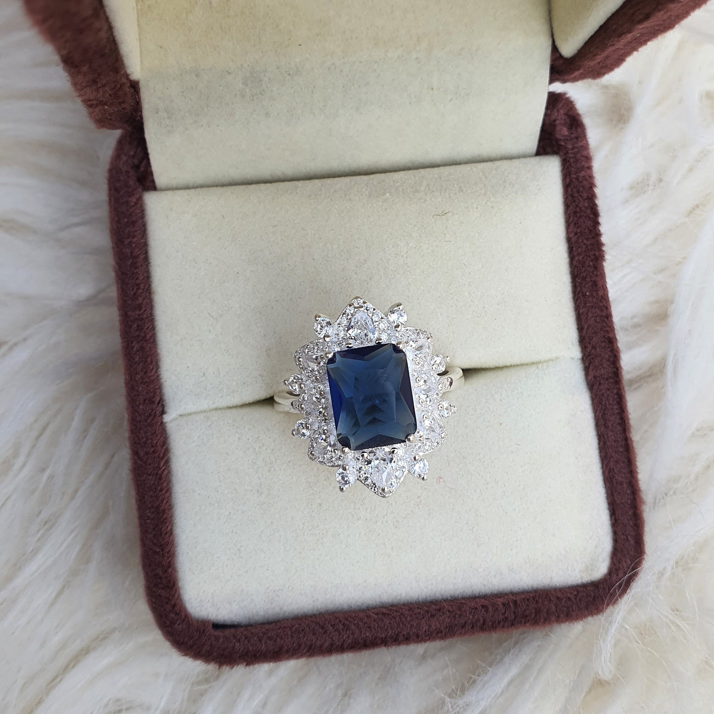 Radiant Turquoise Halo Ring