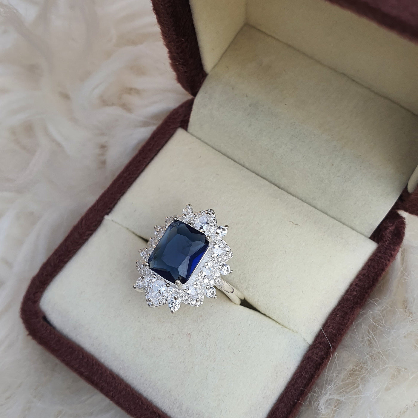 Radiant Turquoise Halo Ring