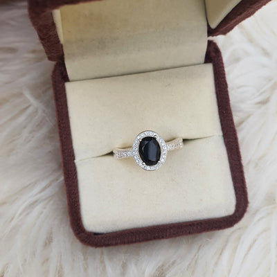 Allure Black Sapphire Ring