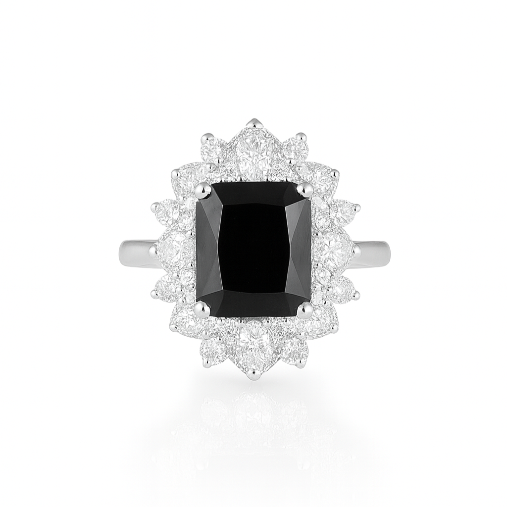 Black Gemstone Ring