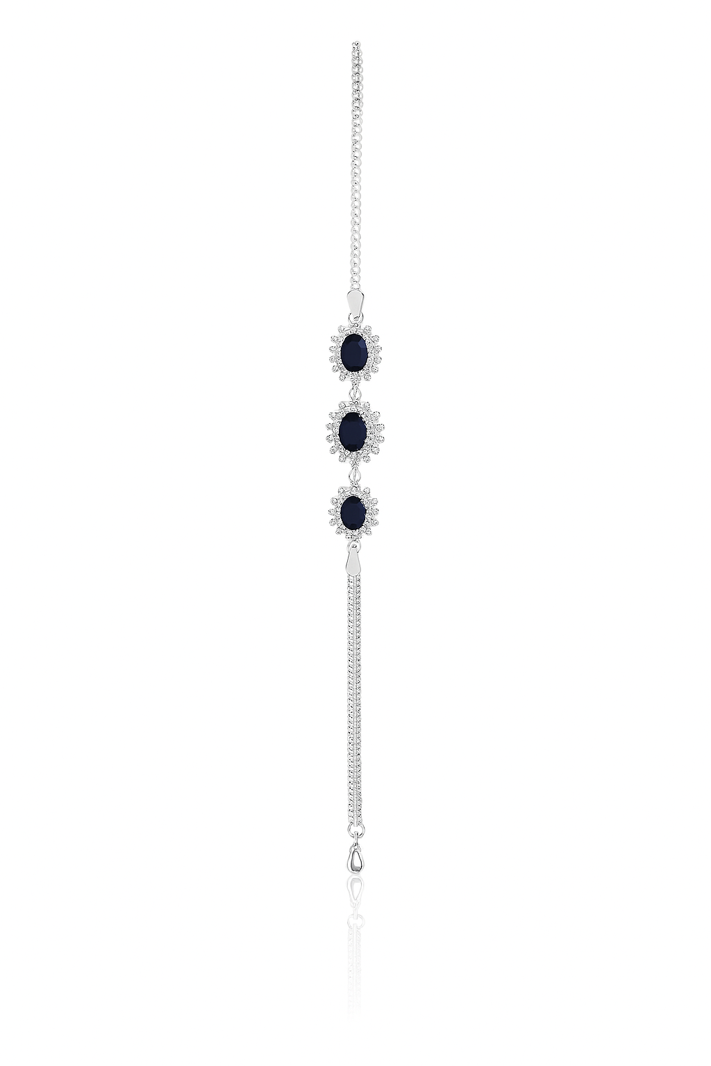 Midnight Sapphire Trio Bracelet
