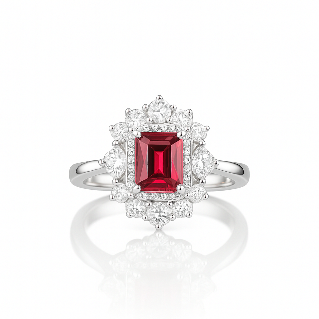 Ruby Starburst Ring