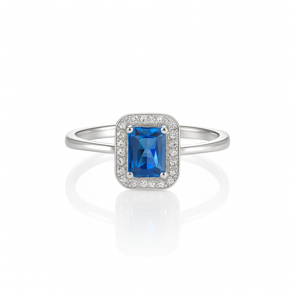 Azure Blue Sapphire Ring