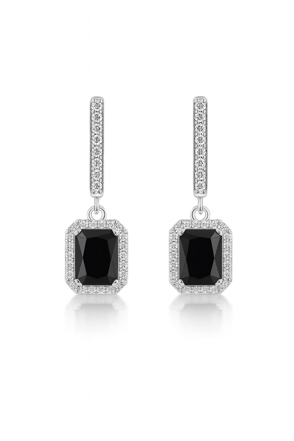 Black Onyx Pendant & Earrings Duo