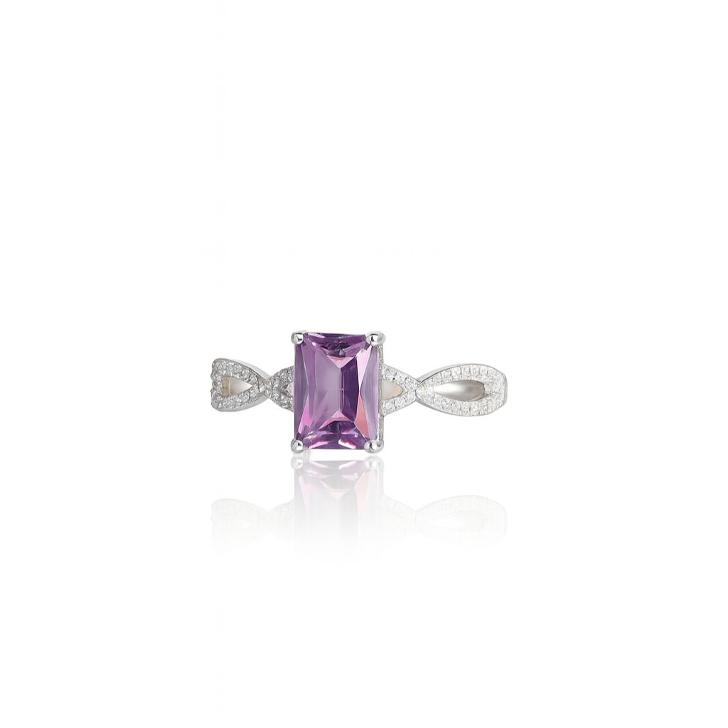 Amethyst Infinitwist Ring