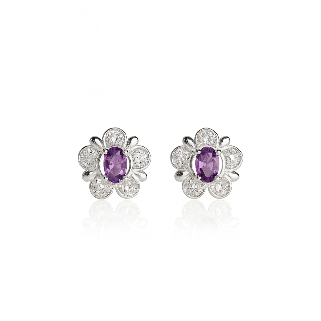 Petal Radiance Stud Earrings