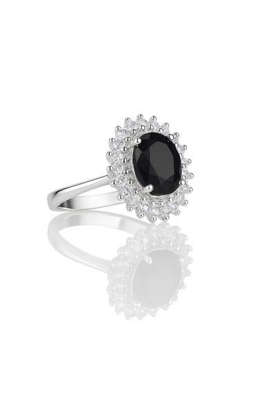 Midnight Grandeur Cluster Ring